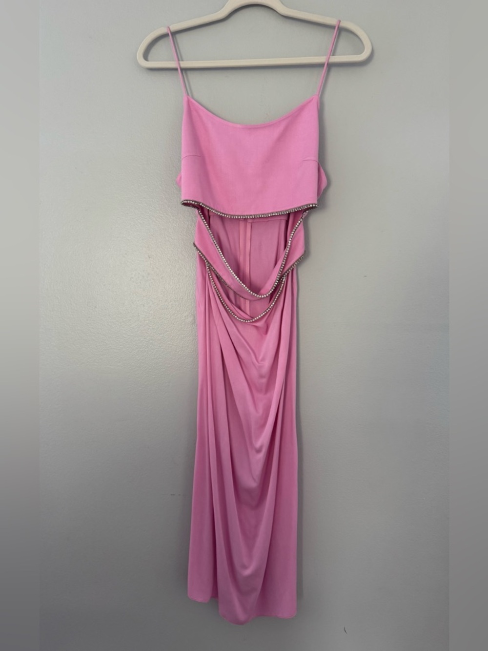 F.ILKK PROM/ formal/ weeding  pink rhinestone midi dress Sz EU 38